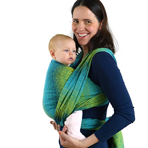 DIDYMOS Tejido manta para bebé, Ada Malachit, tamaño 6, 470 cm, verde