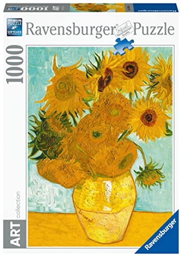 Ravensburger - Puzzle Van Gogh: Los Girasoles, Colección Art collection, 1000 Piezas, Puzzle Adultos