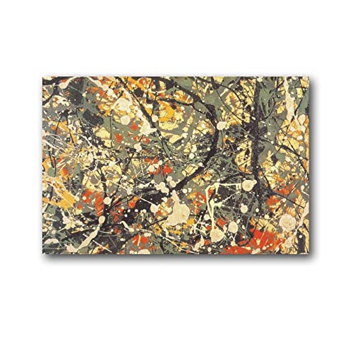 Póster de Jackson Pollock de pintores americanos pintados sus obras para decoración del hogar, arte de pared, impresión decorativa, 60 x 90 cm