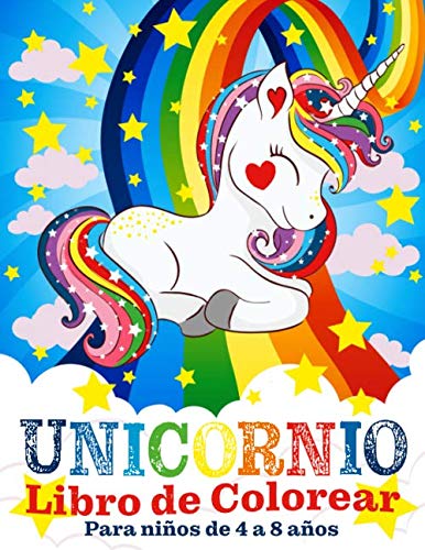 Unicornio Libro de Colorear para Niños de 4 a 8 Años