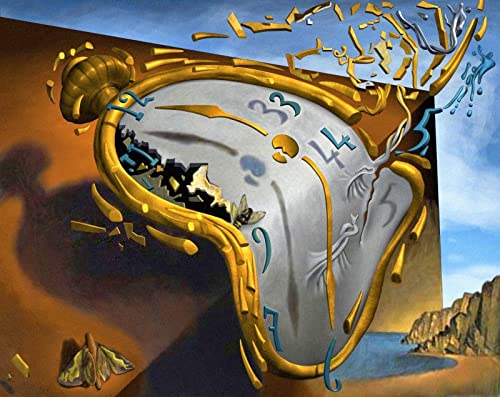 Salvador Dali Melting clock D12789 A0 Poster on Canva - Canvas material flat, rolled, no frame (47/33 inch)(119/84 cm) - - BLAIRPoster - Film Movie Posters Wall Decor Art Actress Actor Anime Auto Ci