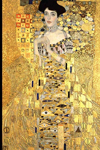 InspirationzStore Notebooks: Portrait of Adele Bloch-Bauer Woman in Gold Art by Klimt Discreet Internet Password Book Organizer Notebook Logbook, website login details keeper Online Accounts manager