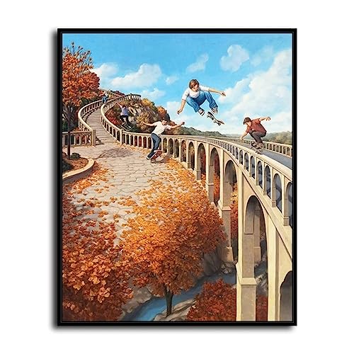 Rob Gonsalves Póster Surrealismo mágico Obras de arte Imagen Pintura moderna Lienzo Arte de la pared Rob Gonsalves Impresiones para la decoración de la sala de estar 50x70cm Sin marco