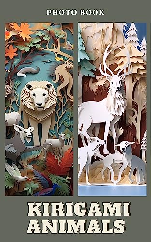 Kirigami Menagerie: Whimsical Paper Animal Designs for Endless Creativity (English Edition)