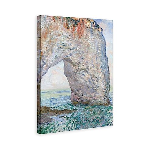 Manneporte near Etretat - Póster de lienzo para decoración de dormitorio, oficina, habitación, regalo, decoración de pared, impresión para sala de estar, dormitorio, estilo marco, 40 x 60 cm