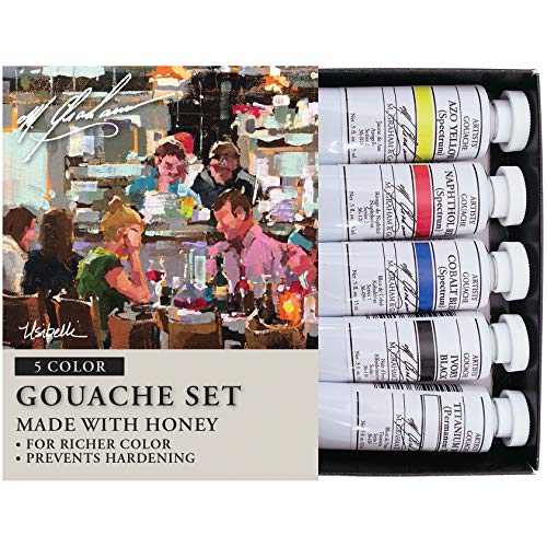 M. Graham 1/2-Ounce Tube 5 Color Gouache Paint Primary Set by M. Graham & Co.