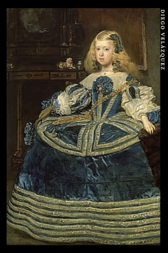 Diego Velazquez: Infanta Margarita Teresa in a Blue Dress. Elegant notebook for art lovers