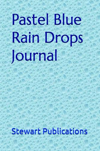 Pastel Blue Rain Drops Journal