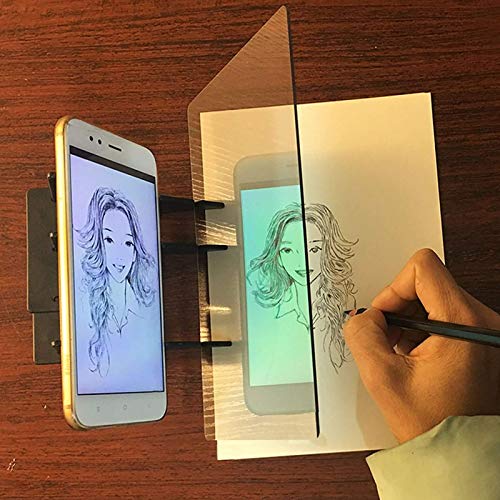 Proyector de dibujo con almohadilla de copia de seguimiento óptico portátil de acrílico para pintura de anime, dibujo de arte, dibujo, manualidades
