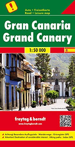 Gran Canarias, mapa de carreteras. Escala 1:50.000. Freytag & Berndt.: Toeristische wegenkaart 1:50 000 (Auto karte)
