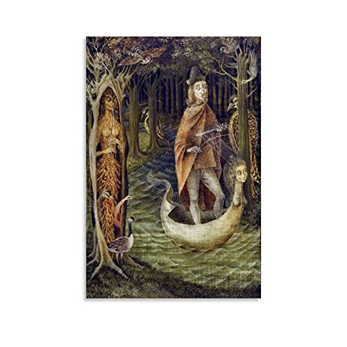 MATONG Remedios Varo Travels Of The Trovadour - Póster decorativo para pared, diseño de cuadros, 20 x 30 cm