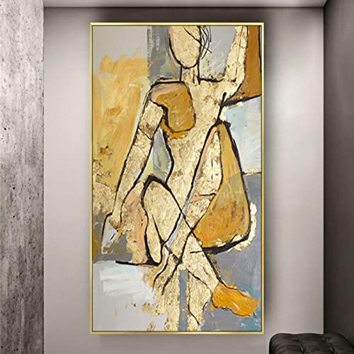 GEMMII Obras de Picasso, pinturas al óleo modernas de Picasso, lienzo abstracto de Picasso, imagen de figura, cuadros de pared para decoración del hogar, Mural artístico de 50x75cm sin marco