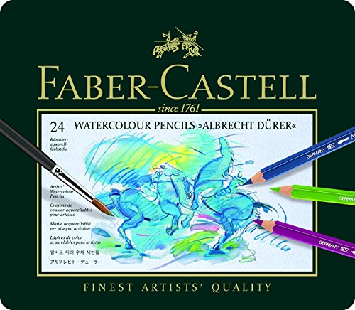 Faber-Castell Knstler ALBRECHT DRER©, 24 colores surtidos en estuche de metal