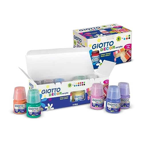 Giotto 6un Guache Liquido Decor Acrilico 25ml Azul Cobalto, Color (8000825538162)