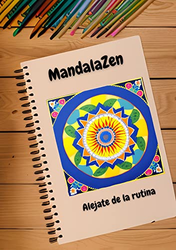 MandalaZen: Flores: Libro de mandalas para colorear con motivo floral