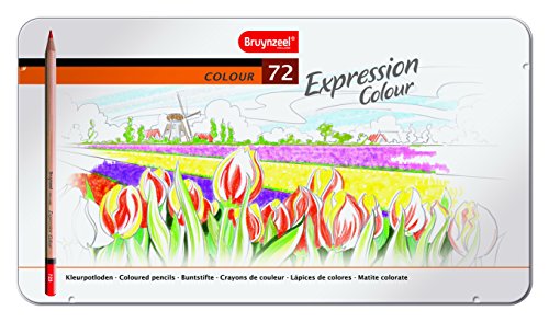 Bruynzeel - 72 lápices de colores en estuche de metal