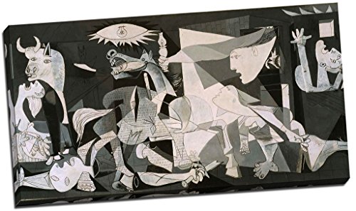 Lienzo de imagen impresa del Guernica de Pablo Picasso, para decoración de pared, gran tamaño: 76,2 x 40,6 cm