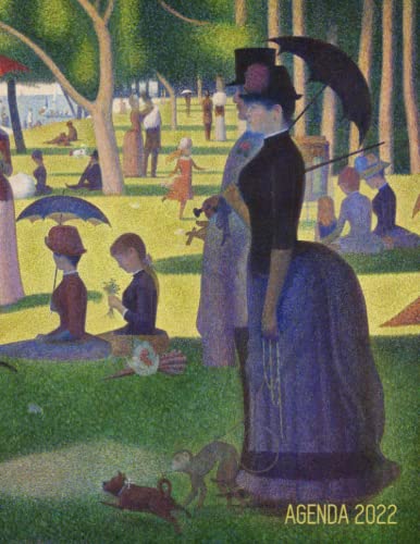 Georges Seurat Agenda 2022: Tarde de Domingo en la Isla de la Grande Jatte | Planificador Semanal | Puntillismo | 52 Semanas Enero a Diciembre 2022