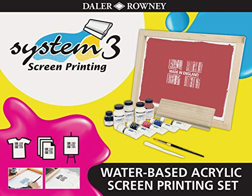 Daler Rowney System 3 Original Set De Serigrafía Con Base De Agua