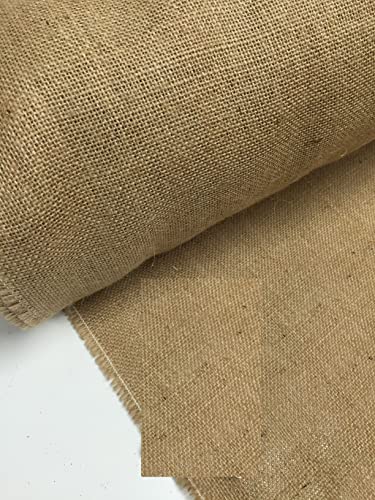 Arpillera de yute de arpillera de 101,6 cm de ancho, ideal para manualidades, bolsas de sacos, paños de tapicería de jardín (4 metros)