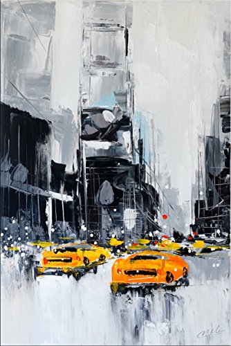 Kunst & Ambiente Cuadro abstracto - Nueva York - Cuadro de Nueva York - Rush Hour - Taxi de Nueva York - Martin Klein - Comprar pintura al óleo abstracto