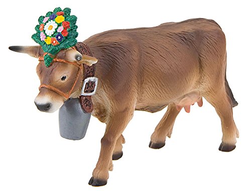 Bullyland 62615-Figura de Juego, la Vaca Alpina Darina, Aprox. 8,5 cm de Altura, Figura Pintada a Mano, sin PVC, para Que los niños jueguen con la imaginación, Multicolor (Bullyworld 62615)