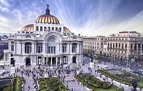 LHJOYSP Puzzle Miniatura Puzzle 1000 Piezas Arquitectura de la Ciudad Museo de la Ópera de México Palacio de Bellas Artes de la Ciudad de México 75x50cm