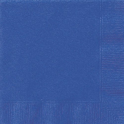 Unique Party - Servilletas de Papel - 16,5 cm - Azul Rey - Paquete de 20 (31462)