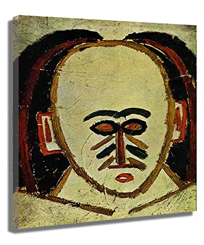 Cuadros de Pared Picasso《Cabeza de hombre》Decoración de Sala de Estar pared estilo cubismo Lienzo Decorativo Para Pared Dormitorio Cuadros Listo Para Colgar35x42cm 14