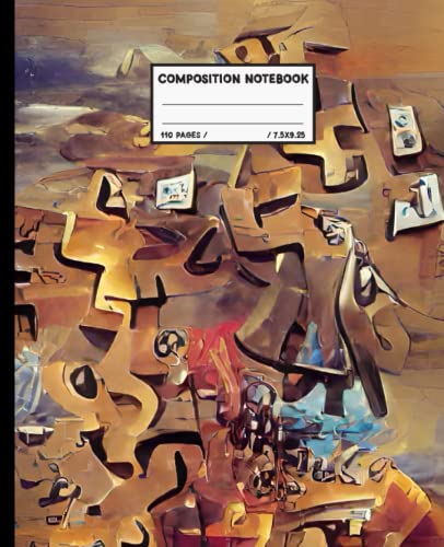 Composition Notebook: Puzzles S.Dali Art | Hand Writing