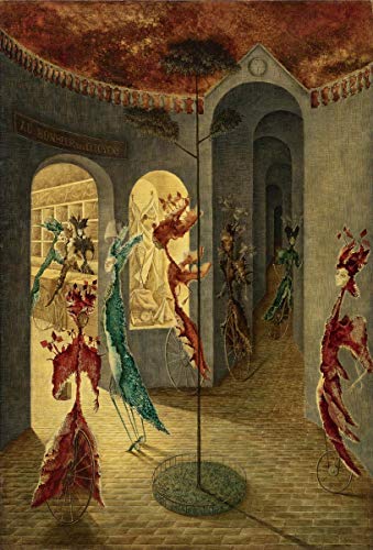 Berkin Arts Remedios Varo Giclee Imprimir en Lienzo-Pinturas Famosas Arte Fino Póster-Reproducción Decoración de Pared(A la Felicidad de Las Damas) #XFB