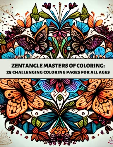 Zentangle Coloring Book for Adults and Kids: Unleash creativity and find inner peace with mesmerizing Zentangle Art Coloring Book!