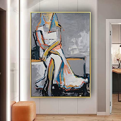 ZIORO Cuadros Modernos Famoso Picasso Canvas Pinturas Reproducciones Abstracto Home Decor Lienzo Arte De Pared Pintado A Mano Picasso Decoracion Pared Mural 50x70cm