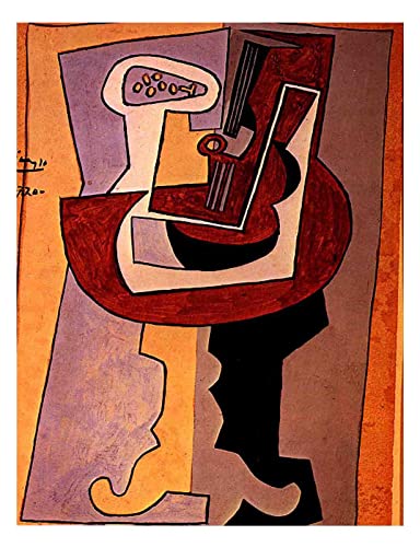 Por Picasso Pintura Modernista Cubista Cuadros Decoracion Salon, Lienzos Cuadros Decoracion Dormitorios Hogar Decoración de Pared Cuadro y láminas(60x78cm 24
