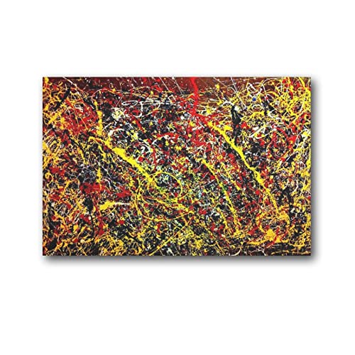 Jackson Pollock - Póster de pintura por goteo (60 x 90 cm)