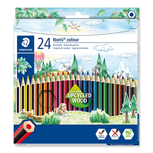 Staedtler 185 C24 - Lápices de colores, 24 Unidades (Paquete de 1), Multicolor