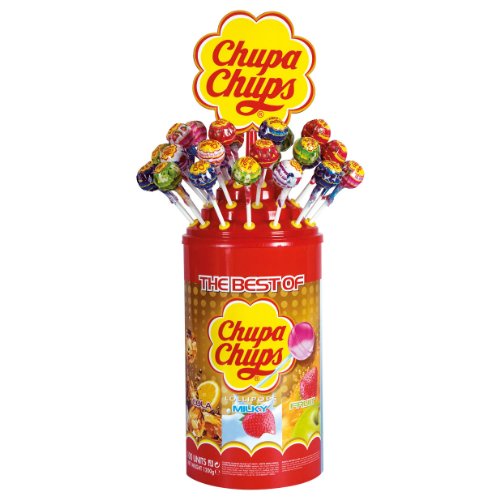 Chupa Chups Best de Piruletas, 100 Unidades, 1200 g
