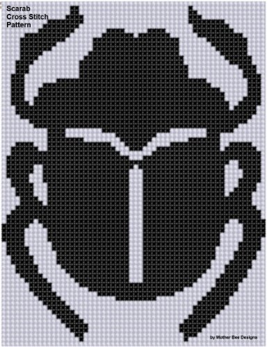 Scarab Cross Stitch Pattern (English Edition)