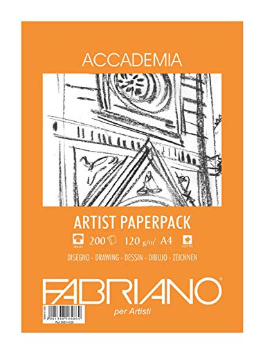 Unbekannt Fabriano - Papel de Dibujo, Blanco, 21 x 29,7 x 0,5 cm