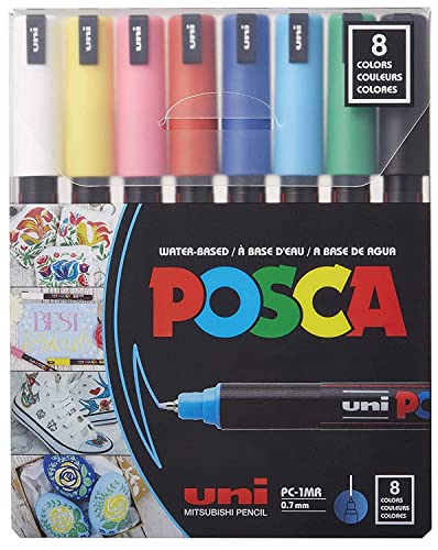 Posca Paint Marker Set 8-Color Extra Fine