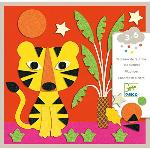 DJECO- Niños pequeños - Collages, Multicolor, 20 x 20 cm (DJ09864)
