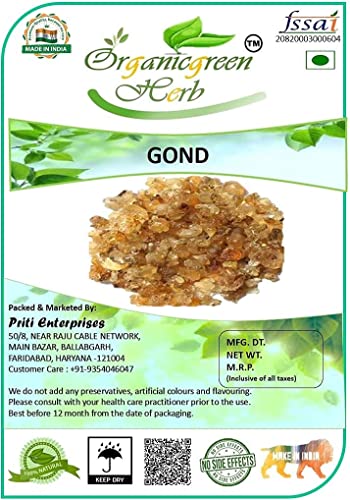 QRA Organicgreen Herb Gond - 400 GMS Laddu Vala Batan - Gond Ladoo - Acacia Arabica Wild - Goma árabe