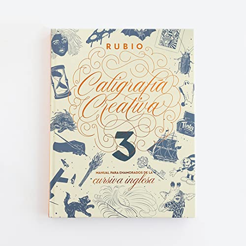 Libro de caligrafia rubio creativa 3 manual para enamorados de la cursiva inglesa 120 paginas tapa dura