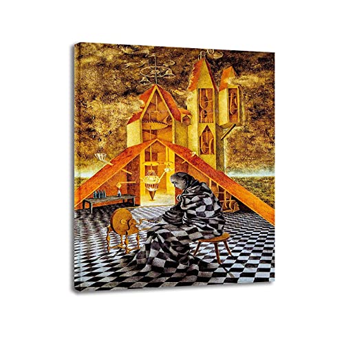 30x40cm Sin Marco Remedios Varo Pinturas famosas Arte mural - La impresión inútil sobre lienzo Obras de arte Reproducciones de imágenes en lienzo Arte mural