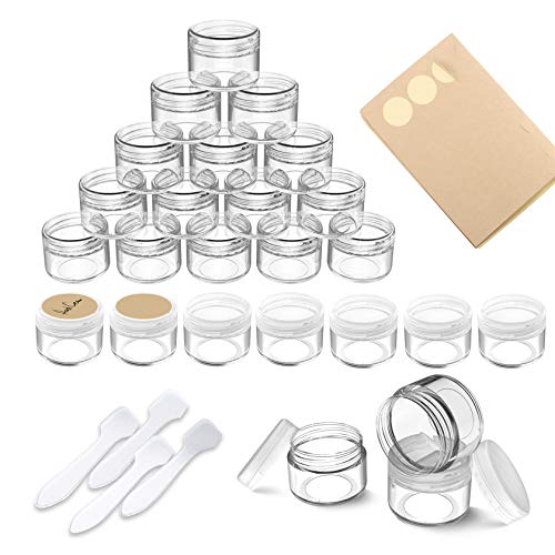 PAMIYO Botes vacíos de aluminio de 20 ml para bálsamo de labios, loción, crema, máscaras, velas pequeñas, cosméticos.