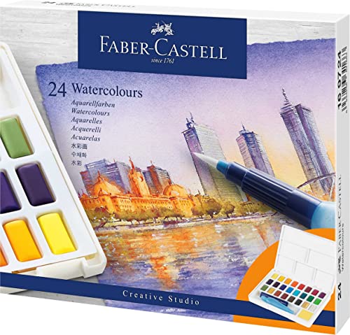 Faber-Castell 169724 - Set de 24 acuarelas creative studio
