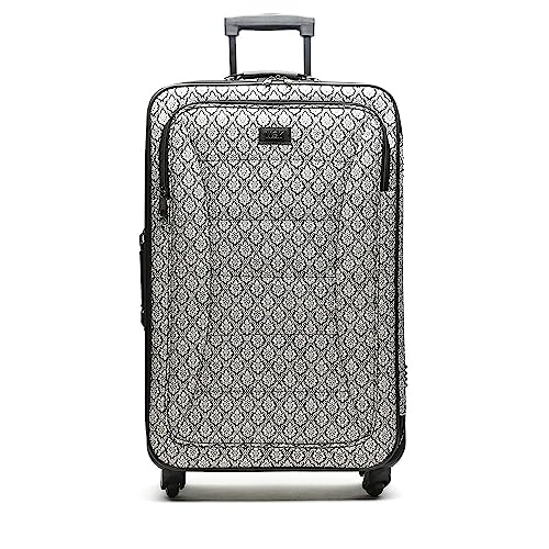 MISAKO Maleta Mediana de Viaje Mina | Maleta de Moda Nylon Blanda | 69x35x23cm - 53L - 3,0KG | Maleta Mediana para Viajes | Estampado Arabesco 4 Ruedas giratorias | Resistente