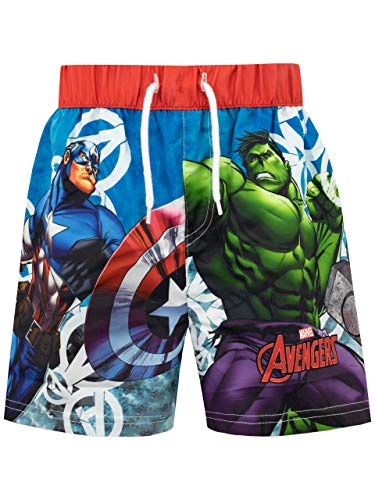 Marvel Bañador para Niño Avengers Multicolor 5-6 Años
