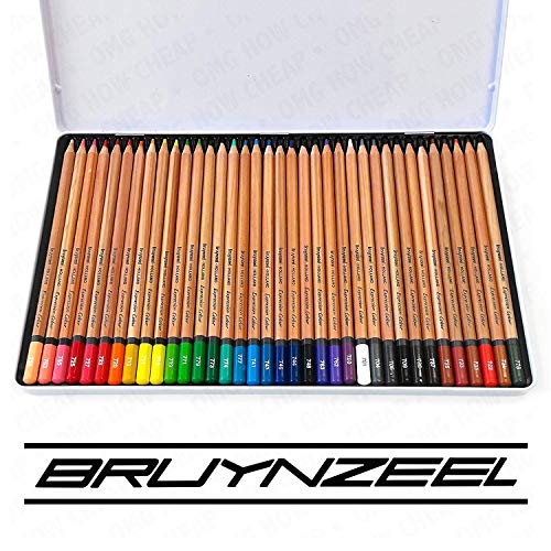 Bruynzeel - Expression Color - Tin Of 36 Artista Lápices de Colores With 3.3mm Corazones