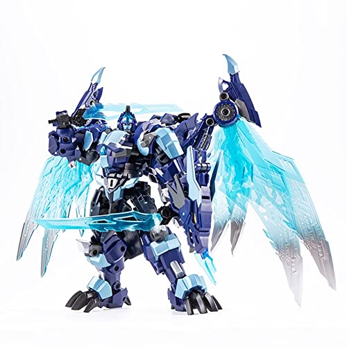 HQSGdmn Juguetes transformadores, Batalla por Cybertron;Beast Wars Series Blue Ice Dinosaur Figura De Acción De Juguete - Altura 16 Cm